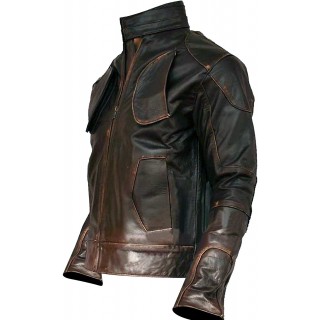 Lockout Guy Pearce Brown Leather Jacket